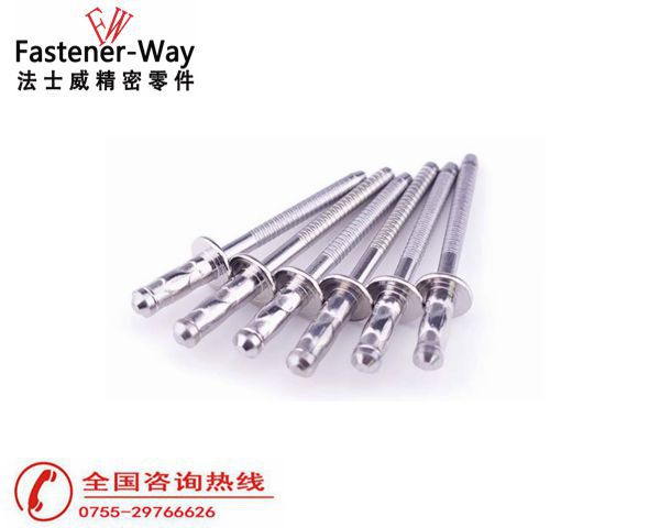 不銹鋼雙鼓抽芯拉鉚釘6 不銹鋼雙鼓抽芯拉鉚釘6