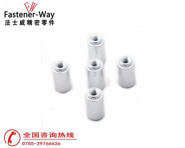 KFE-632-12碳鋼鍍鋅漲鉚擠壓螺母柱6 KFE-632-12碳鋼鍍鋅漲鉚擠壓螺母柱6