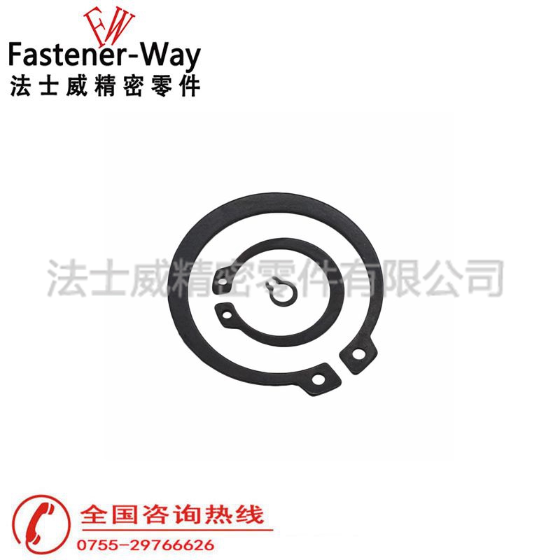 GB894.1軸卡軸用擋圈 碳鋼發黑C型卡簧1