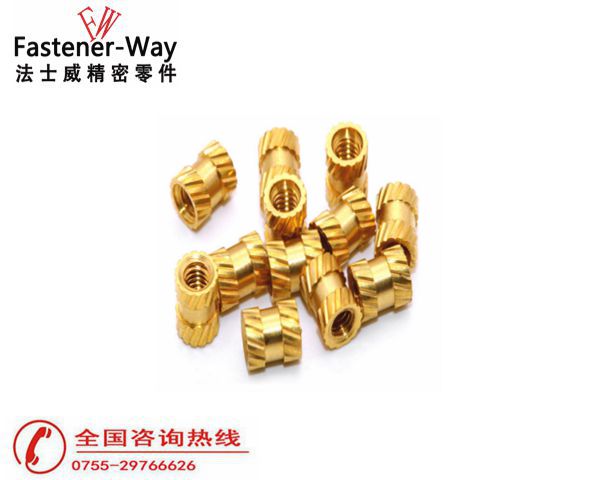 手機斜紋花熱熔銅螺母6 手機斜紋花熱熔銅螺母6